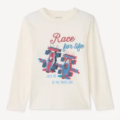 Langarm T-shirt met print jongens