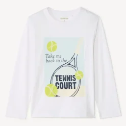 Langarm T-shirt met print jongens