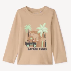 Langarm T-shirt met print voor babyjongen