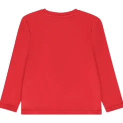 Langarm T-shirt met sneeuwbolpatroon jongens