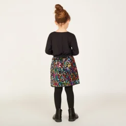 Langarm T-shirt met sterpatroon meisjes
