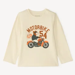 Langarm T-shirt voor babyjongen met fantasiedruk