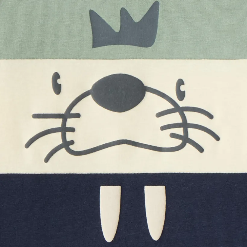 Langarm T-shirt voor babyjongen met speelse print
