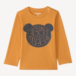 Langarm T-shirt voor baby jongens met berenprint