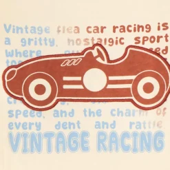 Langarm T-shirt voor babyjongen metraceauto print