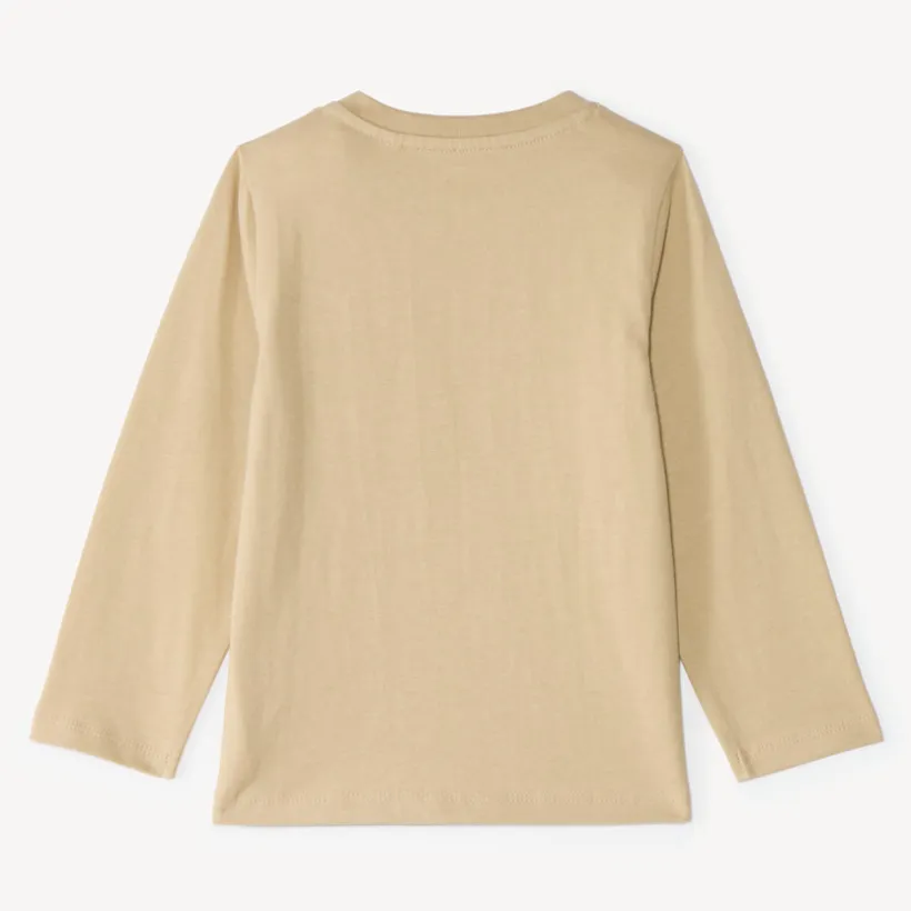Langarm T-shirt voor babyjongens met speelse zak