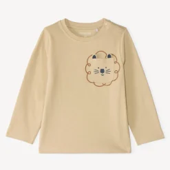 Langarm T-shirt voor babyjongens met speelse zak