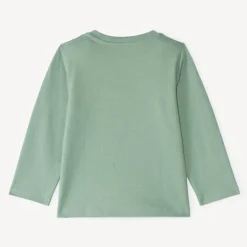 Langarm T-shirt voor babyjongens met speelse zak