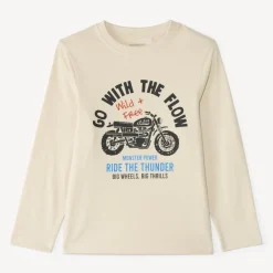 Langarm T-shirt voor jongens met een fantasiedruk