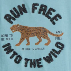 Langarm T-shirt voor jongens met leeuwenhuidprint