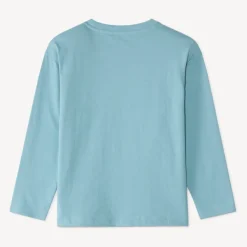 Langarm T-shirt voor jongens met leeuwenhuidprint