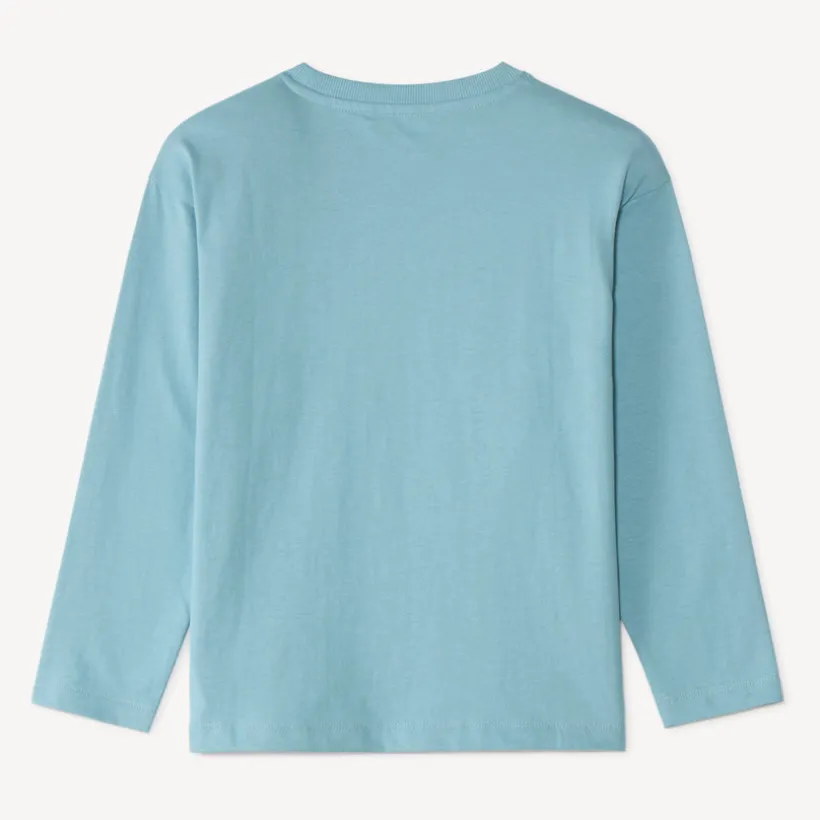 Langarm T-shirt voor jongens met leeuwenhuidprint