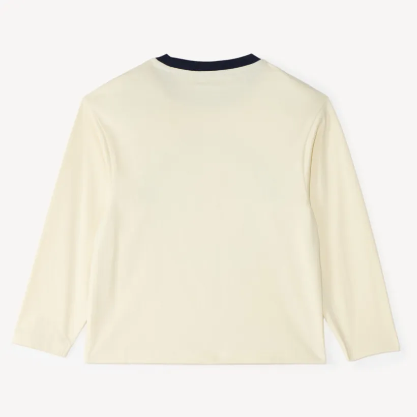Langarm T-shirt voor jongens met borduursel "Camp Life
