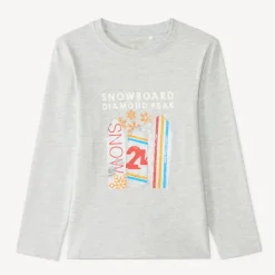 Langarm T-shirt voor jongens met een fantasiedruk