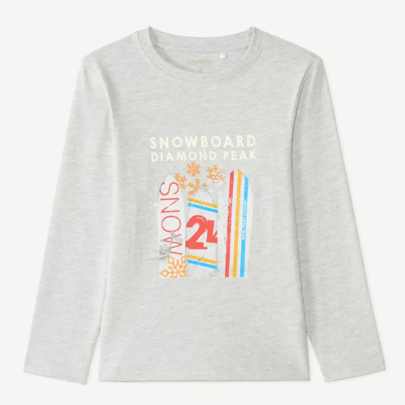 Langarm T-shirt voor jongens met een fantasiedruk