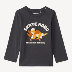 Langarm T-shirt voor jongens met fantasie borduursel