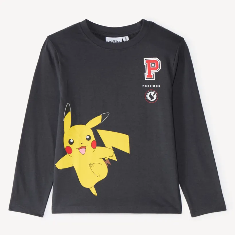 Langarm T-shirt voor jongens Pikachu Pokémon