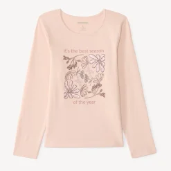 Langarm T-shirt voor meisjes met een fantasieprint van pailletten