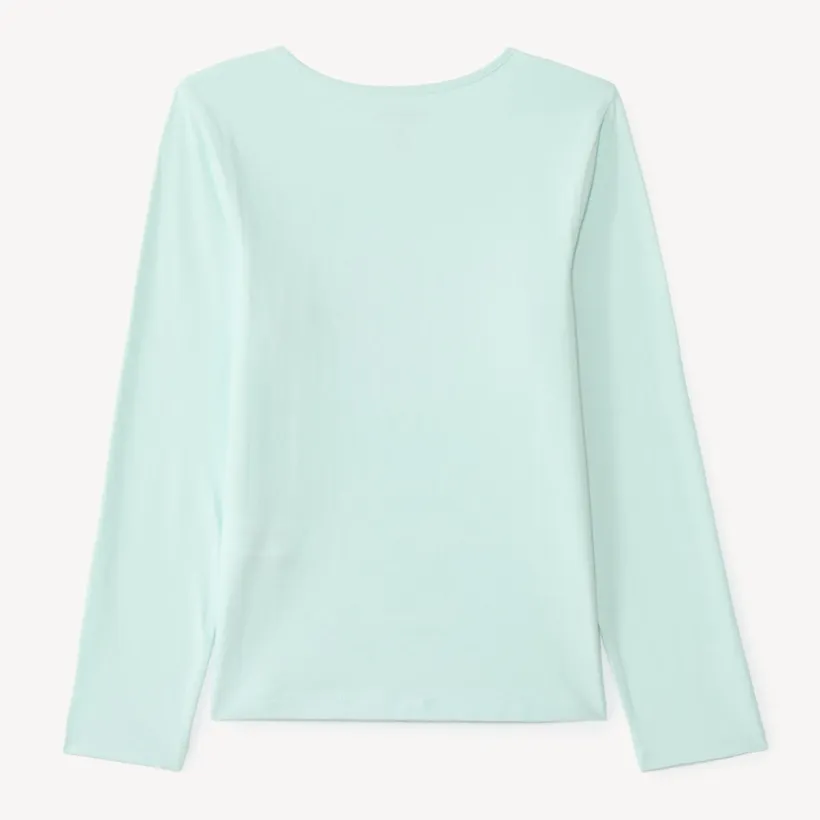 Langarm T-shirt voor meisjes met een fantasieprint van pailletten