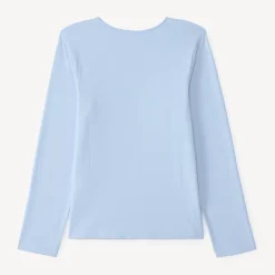 Langarm T-shirt voor meisjes met een fantasieprint van pailletten