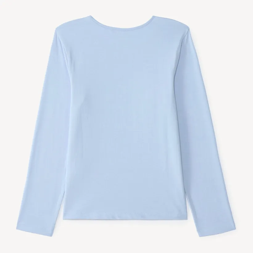 Langarm T-shirt voor meisjes met een fantasieprint van pailletten