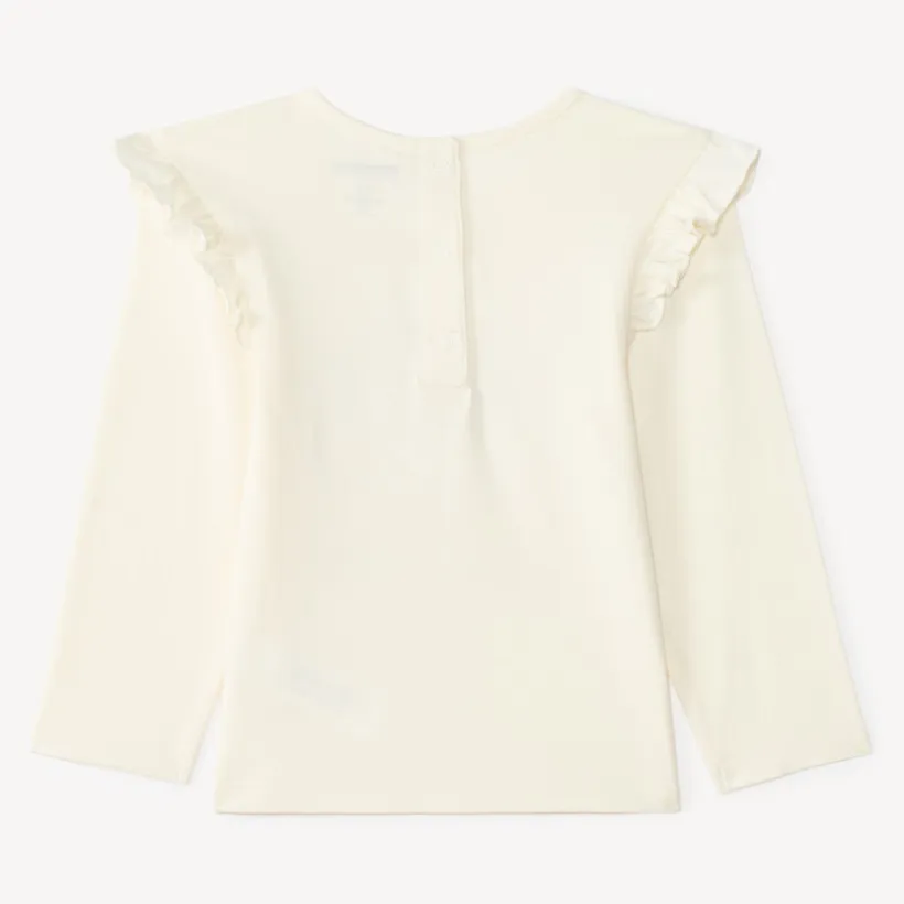 Langarm T-shirt voor meisjes met fantasie appliqué
