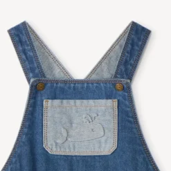 Langdurige spijkerbroek met walvissenpatroon voor babyjongen.