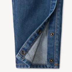 Langdurige spijkerbroek met walvissenpatroon voor babyjongen.