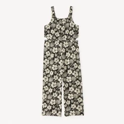 Lange bloesem jumpsuit met schouderbanden meisjes