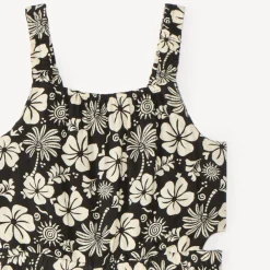 Lange bloesem jumpsuit met schouderbanden meisjes