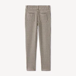 Lange broek in Milano-gaas met ruitprint meisjes
