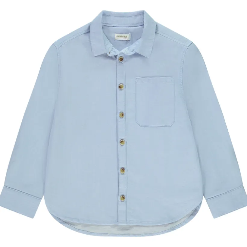Lange effen shirt jongens