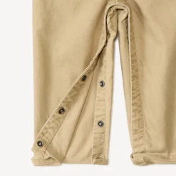 Lange effen twill salopette voor babyjongen