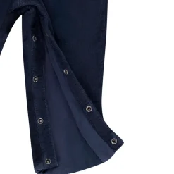 Lange fluwelen jumpsuit met badge voor baby jongen