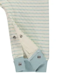 Lange gestreepte gebreide jumpsuit voor baby jongen