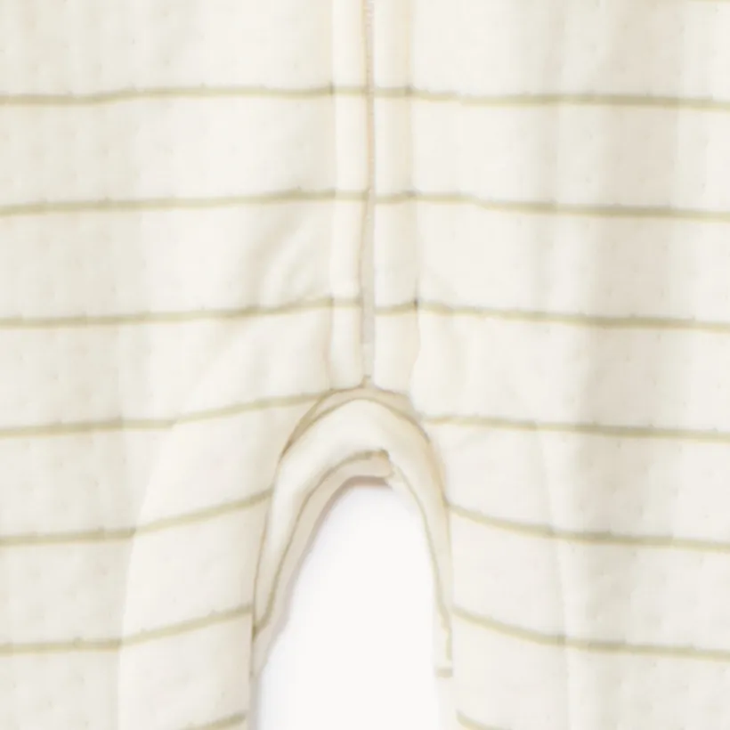Lange gestreepte gevoerde jumpsuit voor baby