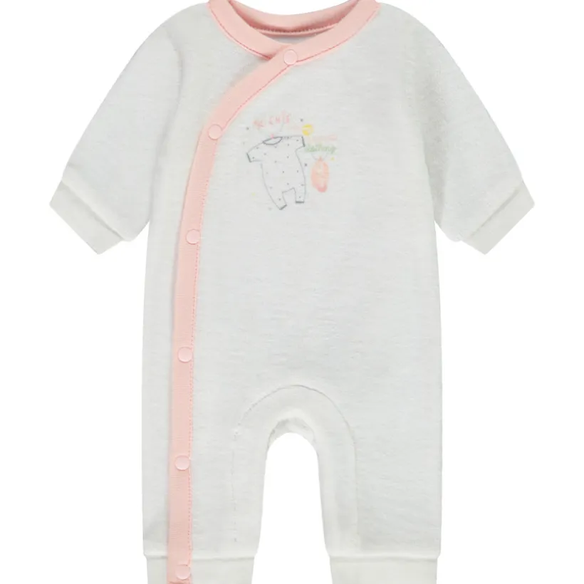 Lange jumpsuit van fluweel voor premature baby meisjes