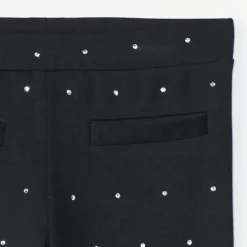 Lange milanobroek met strass meisjes