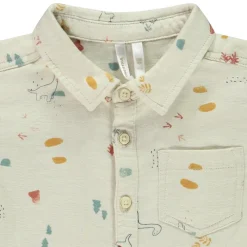 Lange mouwen dinosaurus bedrukte shirt voor baby jongen