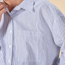 Lange mouwen gestreepte blouse voor dames