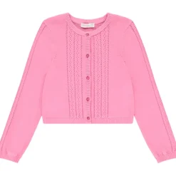 Lange mouwen gilet met steekpatronen meisjes