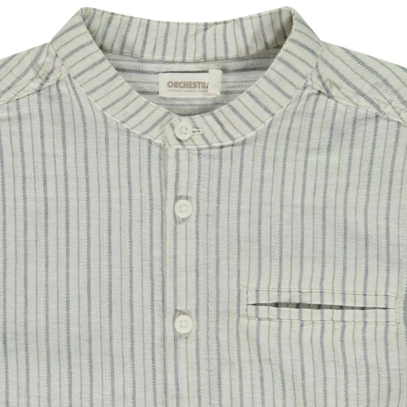 Lange mouwen opgerolde gestreepte shirt voor jongen