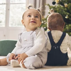 Lange mouwen T-shirt en salopette meisjes