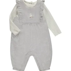 Lange mouwen T-shirt en salopette meisjes