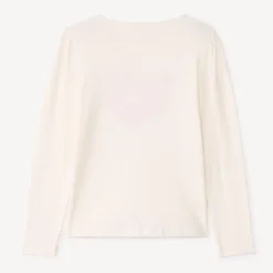 Lange mouw geborduurd T-shirt meisjes