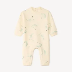Langere dinosaurusprint jumpsuit voor babyjongen
