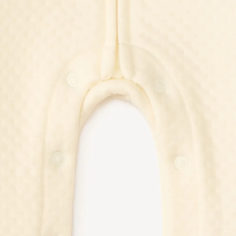Langere tweekleurige babyjumpsuit met berenmotieven jongens