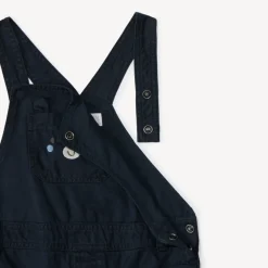 Lange salopette met een speelse zak voor babyjongen