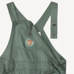 Lange tuinbroek met eekhoornpatch voor babyjongens