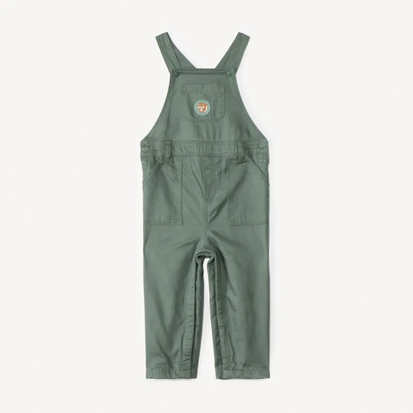Lange tuinbroek met eekhoornpatch voor babyjongens